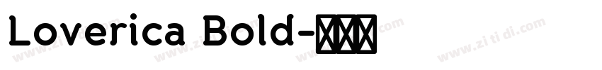 Loverica Bold字体转换